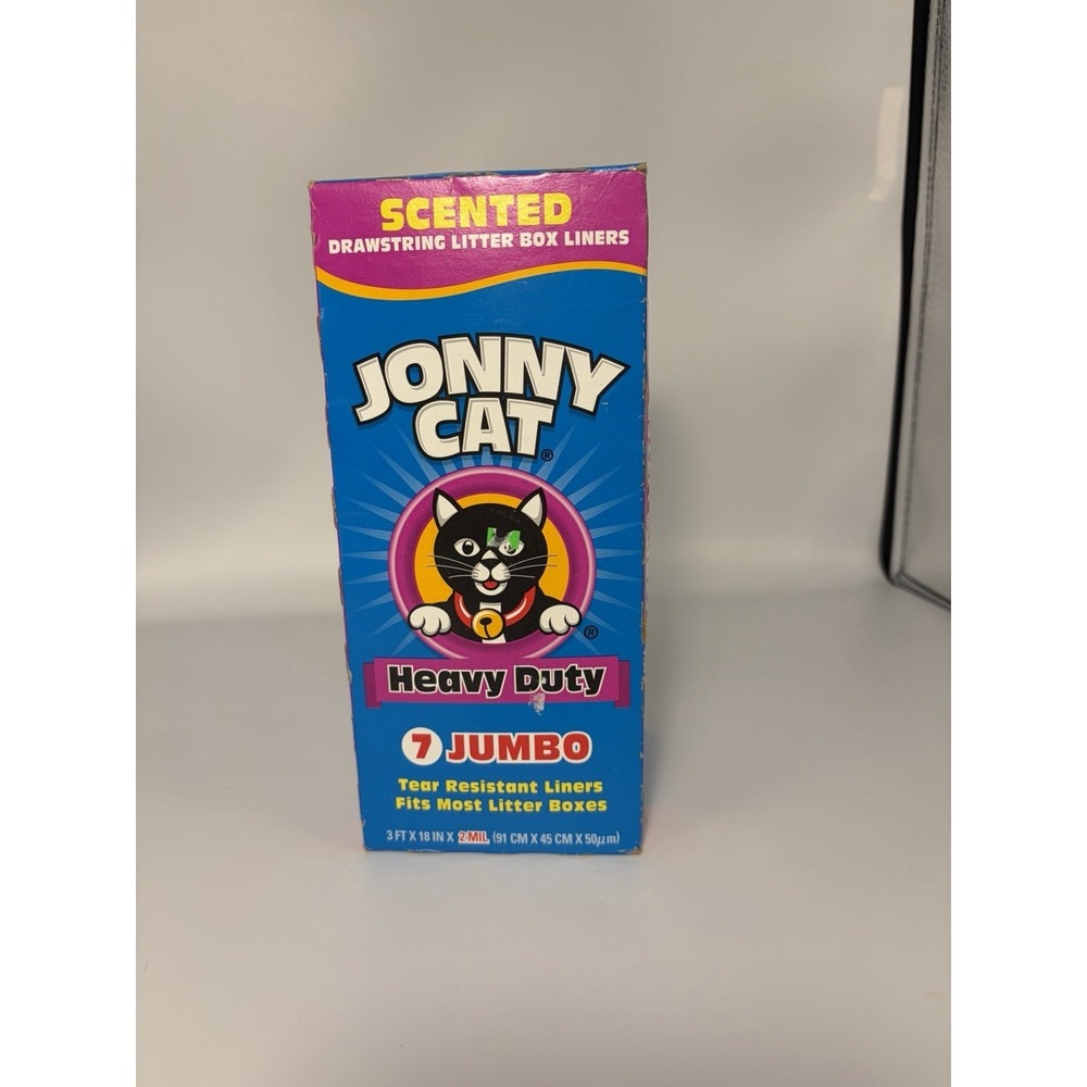 Jonny Cat Liners Heavy Duty Scented Litter Box Size Jumbo 7 In Box